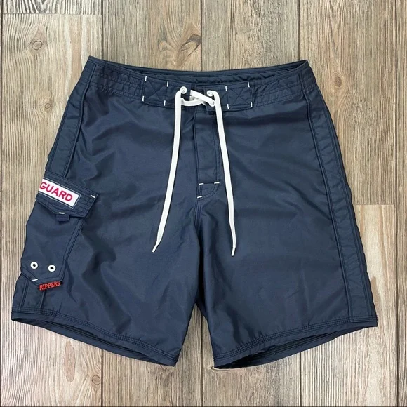 SOLD! Maui Rippers Lifeguard Board Shorts Microfiber - Picture 3 of 10